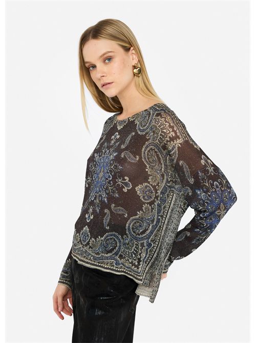 Maglia in lurex® LIU JO | MF5368MA71N/P9156